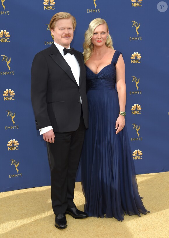Jesse Plemons et Kirsten Dunst au 70ème Primetime Emmy Awards au théâtre Microsoft à Los Angeles, le 17 septembre 2018.