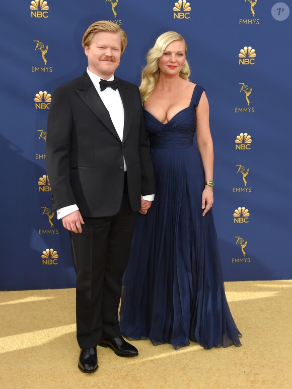 Jesse Plemons et Kirsten Dunst au 70ème Primetime Emmy Awards au théâtre Microsoft à Los Angeles, le 17 septembre 2018.