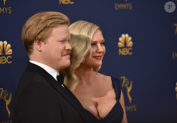 Jesse Plemons et Kirsten Dunst au 70ème Primetime Emmy Awards au théâtre Microsoft à Los Angeles, le 17 septembre 2018.