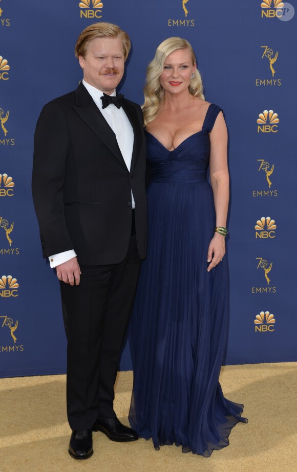 Jesse Plemons et Kirsten Dunst au 70ème Primetime Emmy Awards au théâtre Microsoft à Los Angeles, le 17 septembre 2018.