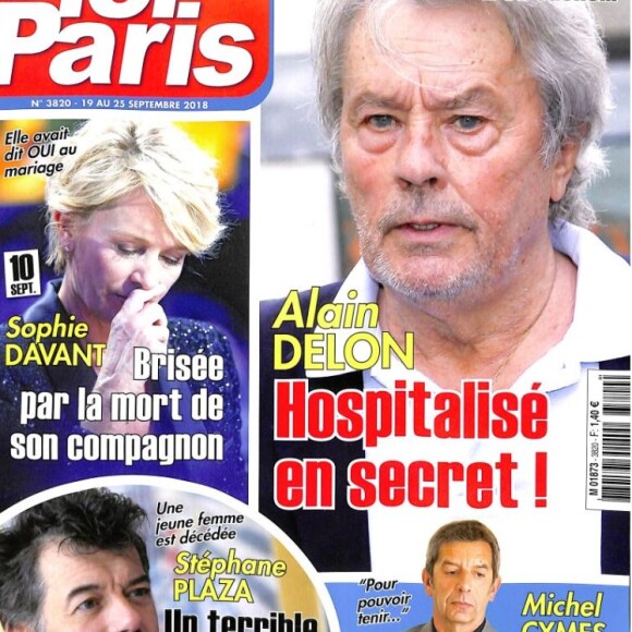 Couverture du nouveau numéro de "Ici Paris" en kiosques mercredi 19 septembre 2018