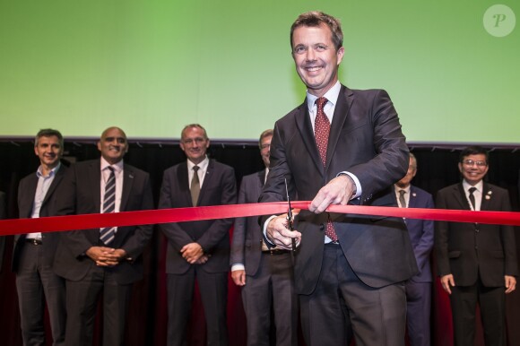 Le prince Frederik de Danemark inaugurant le 25e Congrès Mondial ITS à Copenhague, le 17 septembre 2018. SA première activité officielle suite à son opération du dos le 3 septembre.