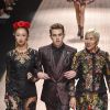 Azteca Henry, Thomas Henry Junior, Teresa Crawfod lors du défilé Dolce & Gabbana pour la collection Prêt-à-Porter Printemps/Eté 2019 lors de la Fashion Week de Milan, Italie, le 23 septembre 2018.