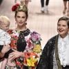 Elettra Rossellini, Ronin Lane lors du défilé Dolce & Gabbana pour la collection Prêt-à-Porter Printemps/Eté 2019 lors de la Fashion Week de Milan, Italie, le 23 septembre 2018.