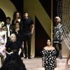 Eva Herzigova et Monica Bellucci lors du défilé Dolce & Gabbana pour la collection Prêt-à-Porter Printemps/Eté 2019 lors de la Fashion Week de Milan, Italie, le 23 septembre 2018.