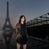 Charlotte Gainsbourg - Défilé Saint Laurent, collection printemps-été 2019 aux jardins du Trocadéro. Paris, le 25 septembre 2018.