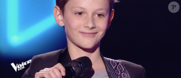 Mano dans "The Voice Kids 5" sur TF1, le 12 octobre 2018.