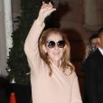 Exclusif - Céline Dion est arrivée à son hôtel, le Royal Monceau, à Paris, vers 2h00 du matin, après avoir donné un concert à Birmingham. Le 27 juillet 2017