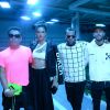 Alessandra Ambrosio, Daniel Alves, Neymar Jr. et sa compagne Bruna Marquezine - Défilé Off -White™, collection prêt-à-porter printemps-été 2019 lors de la Fashion Week de Paris, le 27 septembre 2018.