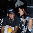 Neymar Jr. et Bruna Marquezine Défilé Off -White™, collection prêt-à-porter printemps-été 2019 lors de la Fashion Week de Paris, le 27 septembre 2018.