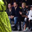 Derek Blasberg, Cara Delevingne, Bruna Marquezine, Neymar Jr. et Dani Alves - Défilé Off -White™, collection prêt-à-porter printemps-été 2019 lors de la Fashion Week de Paris, le 27 septembre 2018.