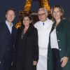 Exclusif - Stéphane Bern, Anne Hidalgo, Alain Ducasse et Maud Fontenoy - Baptême du bateau "Ducasse sur Seine" à Paris. Le 27 septembre 2018 © Julio Piatti / Bestimage