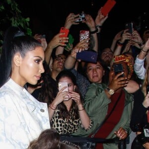 Kim Kardashian, Kourtney Kardashian et leurs filles North West et Penelope Disick ont dîné au restaurant Cipriani à New York, le 29 septembre 2018.