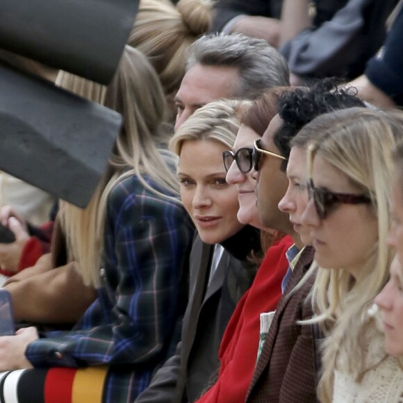La princesse Charlene de Monaco assiste au défilé Akris collection PAP Printemps/été 2019 lors de la fashion week à Paris le 30 septembre 2018. © Veeren-CVS/Bestimage