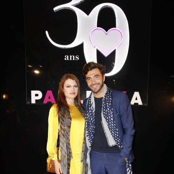 Exclusif - Elodie Frégé et son compagnon Gian Marco Tavani - Soirée du 30ème anniversaire de la maison Paule Ka à Paris le 30 septembre 2018. © Marc Ausset-Lacroix/Bestimage