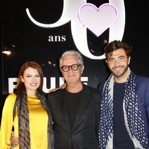 Exclusif - Elodie Frégé avec son compagnon Gian Marco Tavani et Serge Cajfinger - Soirée du 30ème anniversaire de la maison Paule Ka à Paris le 30 septembre 2018. © Marc Ausset-Lacroix/Bestimage