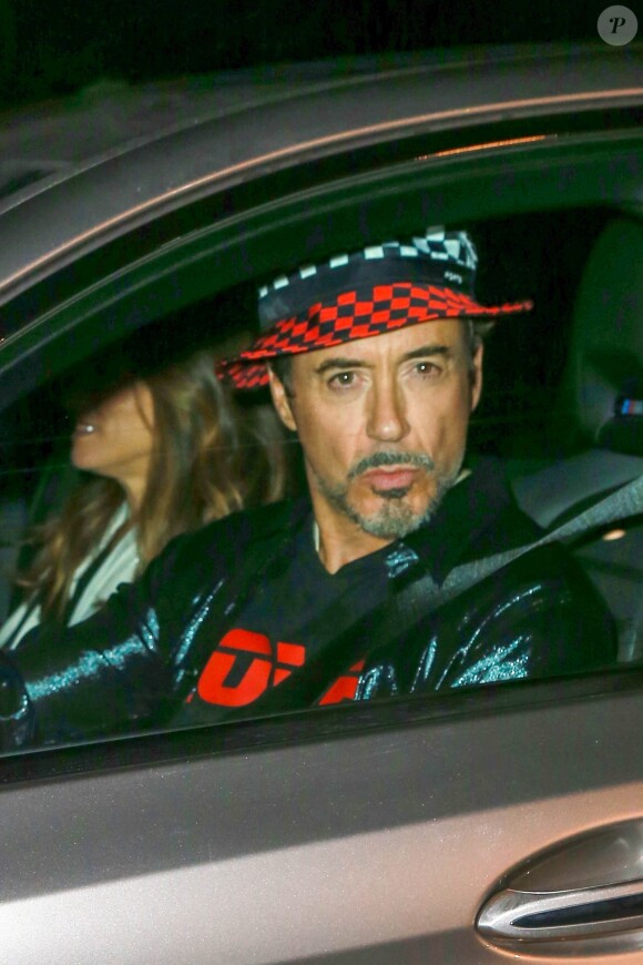 Robert Downey Jr et sa femme Susan Downey - Les invités à la sortie du mariage de Gwyneth Paltrow et Brad Falchuk dans Les Hamptons au nord-est de l'île de Long Island dans l'État de New York, le 29 septembre 2018