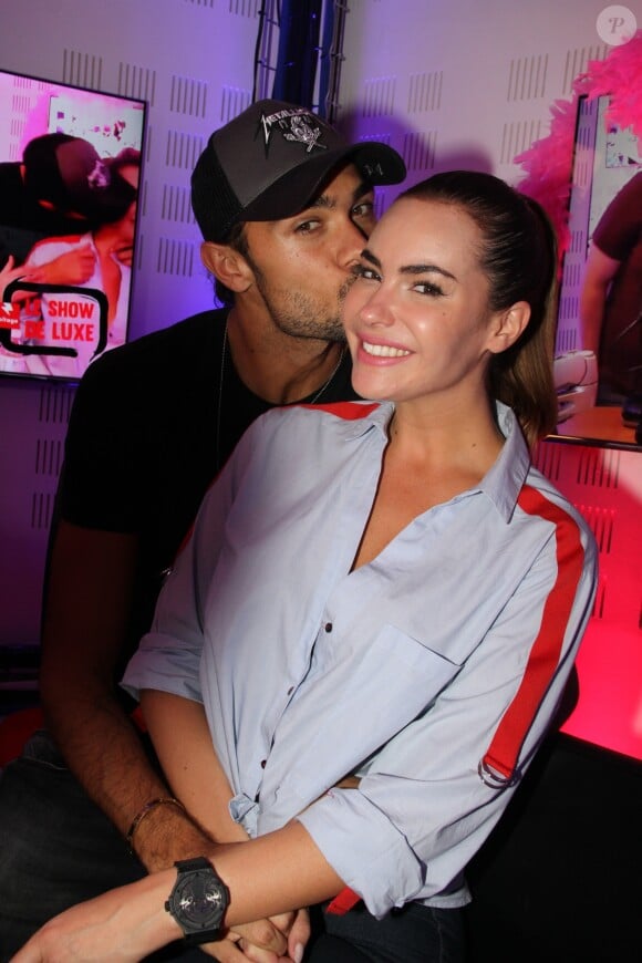 Exclusif - Julien Guirado et Audrey - Emission "Le Show de Luxe" sur la Radio Voltage à Paris le 29 septembre 2018. © Philippe Baldini/Bestimage