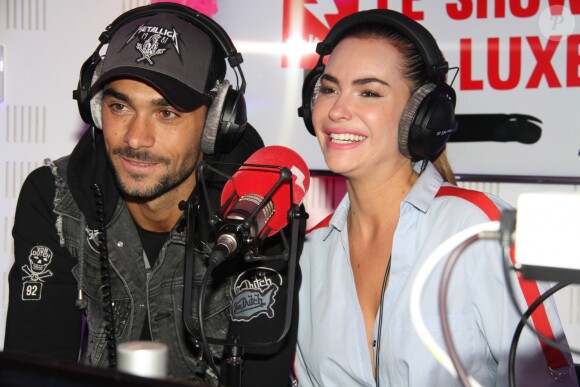 Exclusif - Julien Guirado et Audrey - Emission "Le Show de Luxe" sur la Radio Voltage à Paris le 29 septembre 2018. © Philippe Baldini/Bestimage