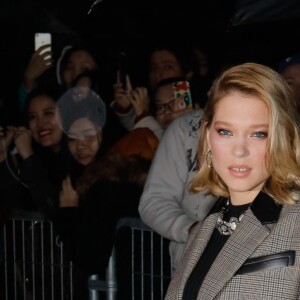 Léa Seydoux - Défilé de mode prêt-à-porter printemps-été 2019 "Louis Vuitton" à la Cour Carrée du Louvre. Paris, le 2 octobre 2018 © Veeren-CVS / Bestimage