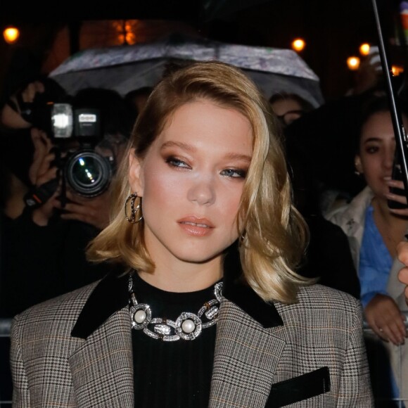 Léa Seydoux - Défilé de mode prêt-à-porter printemps-été 2019 "Louis Vuitton" à la Cour Carrée du Louvre. Paris, le 2 octobre 2018 © Veeren-CVS / Bestimage