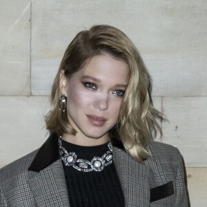 Léa Seydoux - Défilé de mode prêt-à-porter printemps-été 2019 "Louis Vuitton" à la Cour Carrée du Louvre. Paris, le 2 octobre 2018 © Olivier Borde / Bestimage