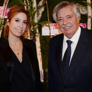 Exclusif - Léa Salamé et Claude Tendil (Président de la Fondation Arc) - Dîner de la Fondation ARC au Pavillon Cambon à Paris, le 1er octobre 2018. © Rachid Bellak/Bestimage