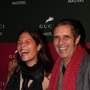 Julien Clerc et Vanille à Paris, le 4 décembre 2011 au Gucci Masters.