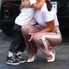 Exclusif - Kourtney Kardashian et sa fille Penelope à Los Angeles le 3 octobre 2018.