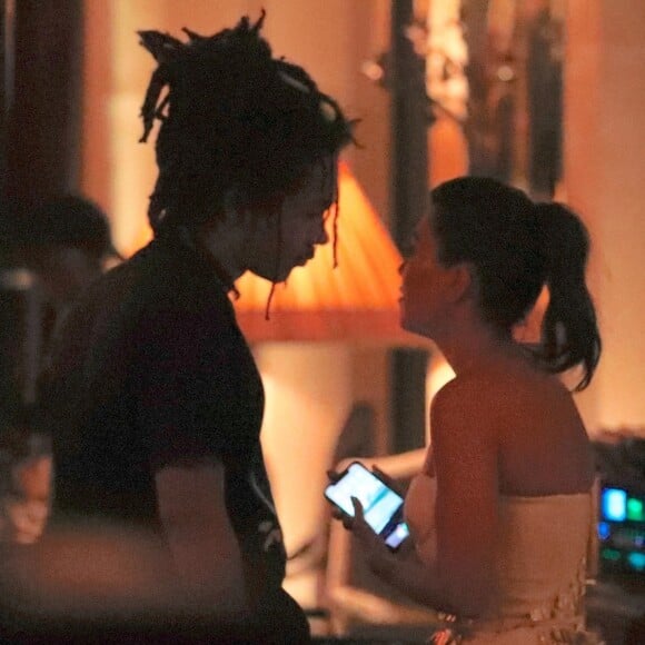 Exclusif - Kourtney Kardashian et Luka Sabbat à West Hollywood. Le 14 septembre 2018.