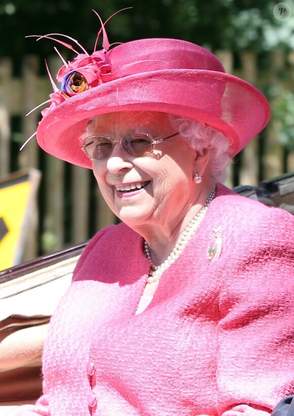 La reine Elisabeth II d'Angleterre - La famille royale d'Angleterre lors du Royal Ascot 2018 à l'hippodrome d'Ascot dans le Berkshire, le 21 juin 2018.