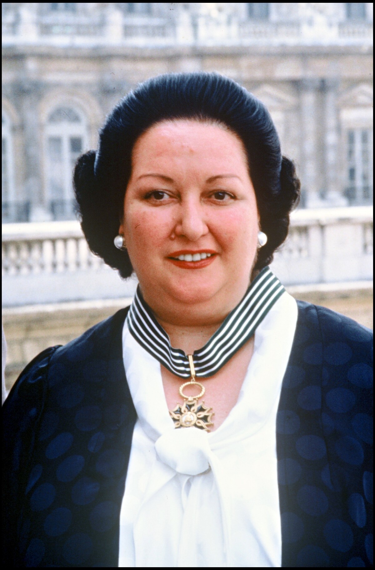 Photo : ARCHIVES - Montserrat Caballé à Paris en 1986 - Ode (Purepeople)