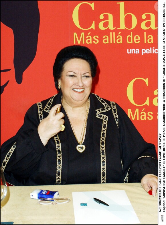 Montserrat Caballé à Madrid en 2003.