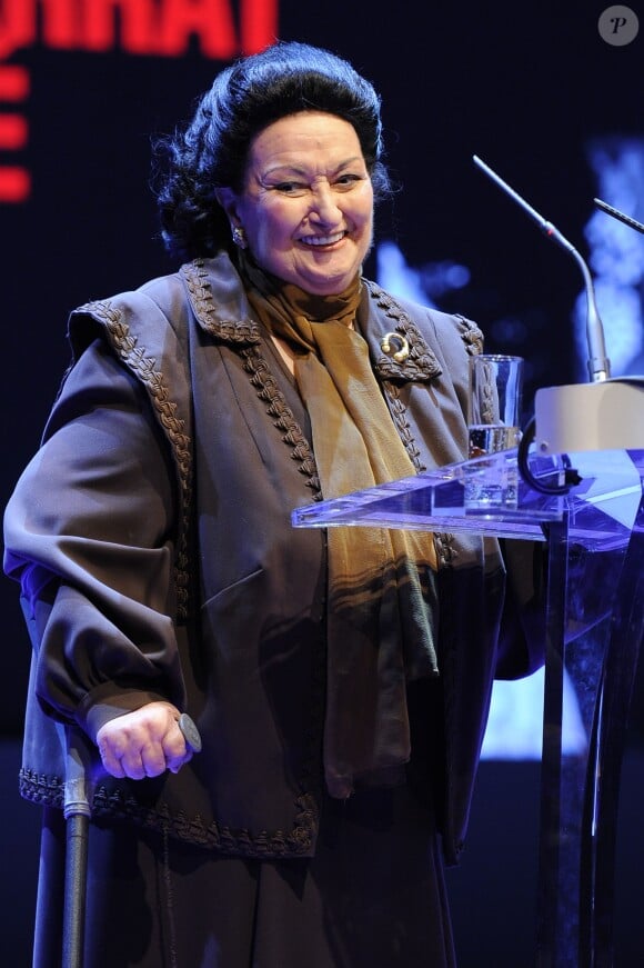 La chanteuse soprano Montserrat Caballé à Madrid en 2013.