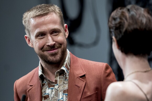 Ryan Gosling et Claire Foy lors de la première du film "First Man : le premier homme sur la Lune" au festival de San Sebastian le 24 septembre 2018.