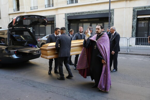 Exclusif - Obsèques de Charles Aznavour en la cathédrale arménienne Saint-Jean-Baptiste de Paris. Le 6 octobre 2018 © Jacovides-Moreau / Bestimage