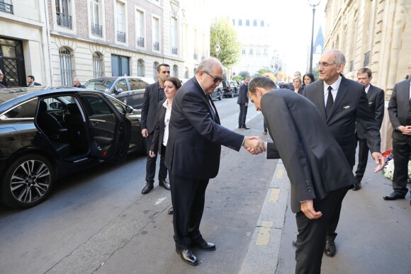 Exclusif - Le président de la république d'Arménie Armen Sarkissian - Obsèques de Charles Aznavour en la cathédrale arménienne Saint-Jean-Baptiste de Paris. Le 6 octobre 2018 © Jacovides-Moreau / Bestimage