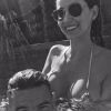 Lucas Hernandez avec sa compagne Amelia Llorente. Instagram, le 7 juillet 2018.
