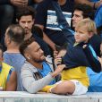 Neymar Jr et son fils Lucca da Silva - Neymar Jr participe à la finale de "Neymar Jr's Five Women's Final" à Sao Paulo au Brésil le 21 juillet 2018.