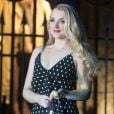 Evanna Lynch lors de la visite de la Forêt Interdite dans le Warner Bros. Studio Tour London - The Making of Harry Potter, près de Londres, le 28 mars 2017.