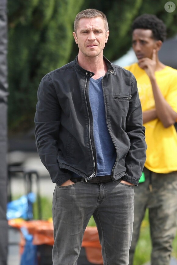 Devon Sawa - Exclusif - Les acteurs sur le tournage de 'Somewhere Between' à Vancouver, le 16 mai 2017