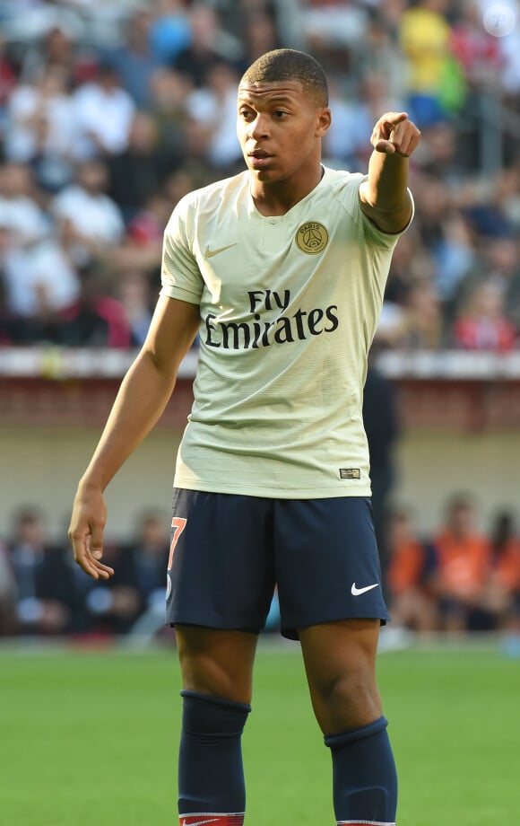 Kylian Mbappé - Match de football de ligue 1 Nice-PSG au stade Allianz Riviera à Nice, victoire du PSG 3-0 le 29 septembre 2018.