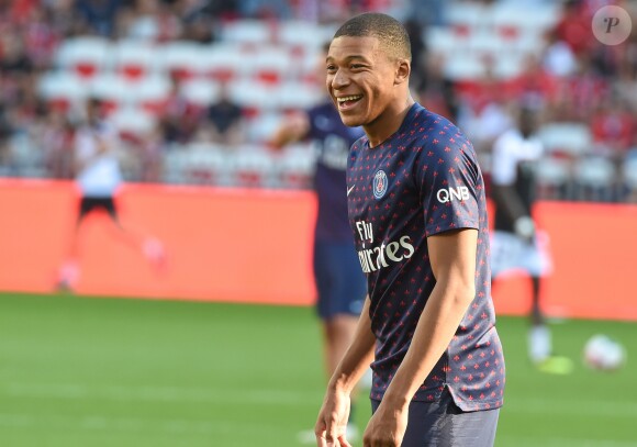 Kylian Mbappé - Match de football de ligue 1 Nice-PSG au stade Allianz Riviera à Nice, victoire du PSG 3-0 le 29 septembre 2018.