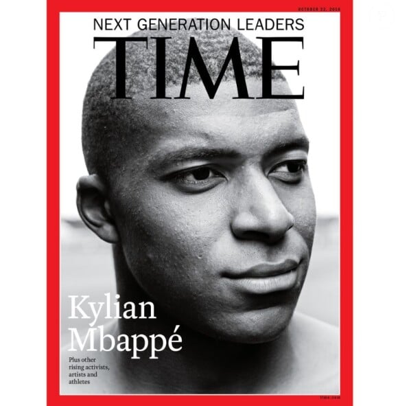 Kylian Mbappé en couverture du magazine "Time", le 11 octobre 2018.