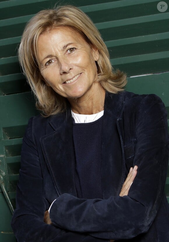 Claire Chazal pose à Paris le 26 aout 2018. © Cédric Perrin/Bestimage