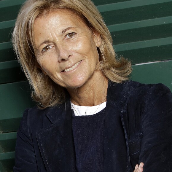 Claire Chazal pose à Paris le 26 aout 2018. © Cédric Perrin/Bestimage