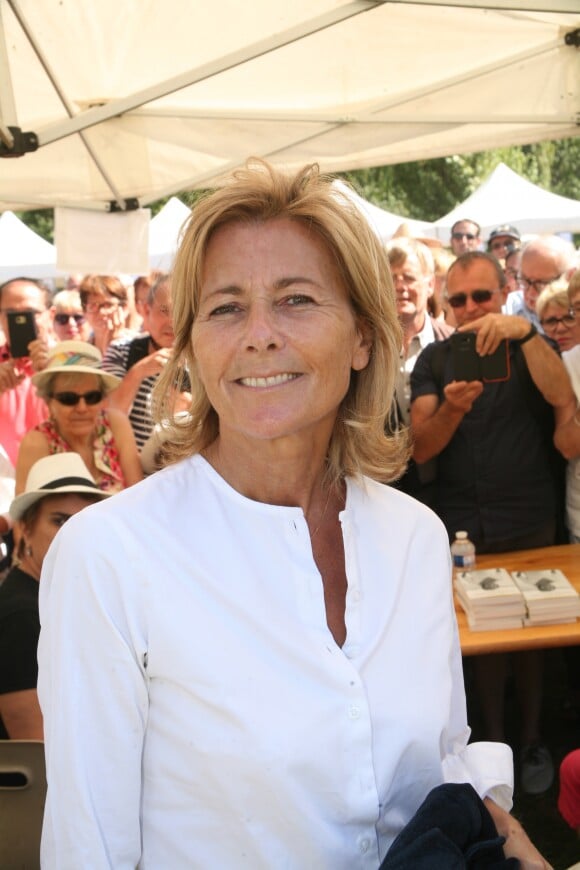 Claire Chazal - "Les écrivains chez Gonzague Saint Bris" - 1ère édition à Chanceaux-près-Loches le 26 août 2018.