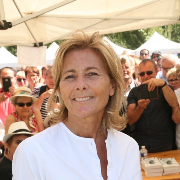 Claire Chazal - "Les écrivains chez Gonzague Saint Bris" - 1ère édition à Chanceaux-près-Loches le 26 août 2018.