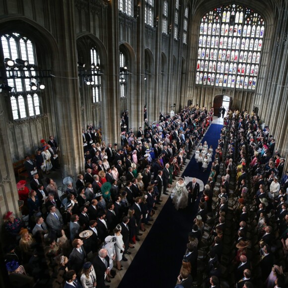 Cérémonie de mariage de la princesse Eugenie d'York et Jack Brooksbank en la chapelle Saint-George au château de Windsor, Royaume Uni le 12 octobre 2018.