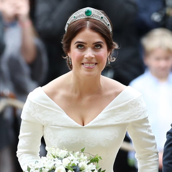 Cérémonie de mariage de la princesse Eugenie d'York et Jack Brooksbank en la chapelle Saint-George au château de Windsor, Royaume Uni le 12 octobre 2018.